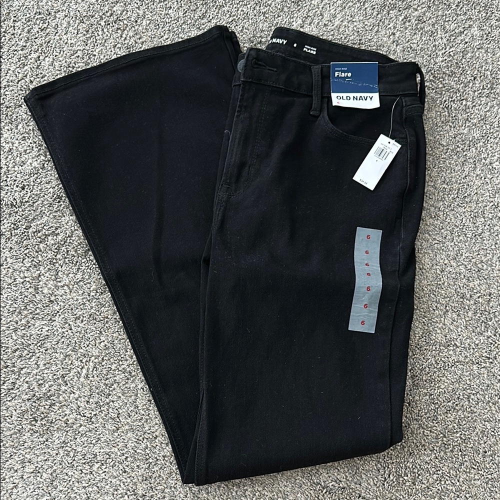 Old Navy Black Flare Jeans